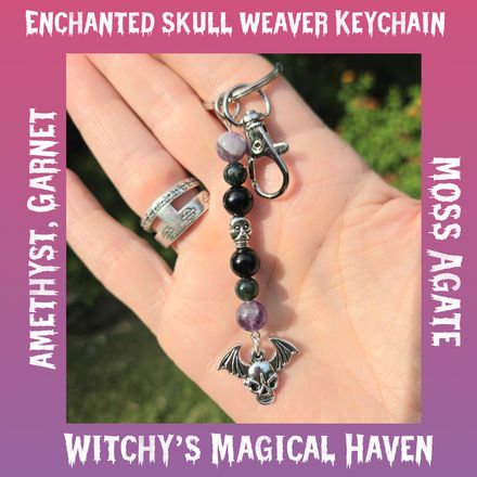 Enchanted Skull Weaver Keychain