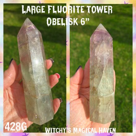 Fluorite Crystal Large Obelisk