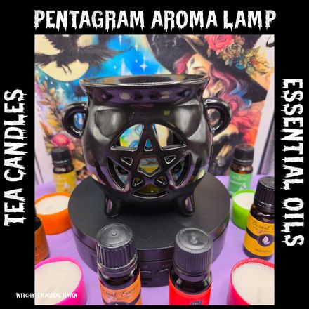 Pentagram Cauldron Oil Aroma Burner