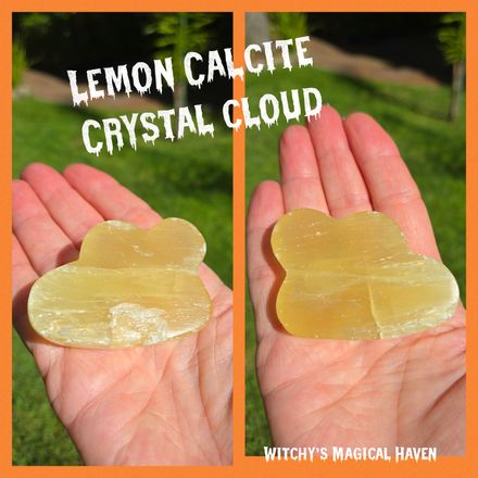 Lemon Calcite Crystal Cloud