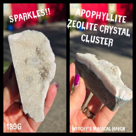 Apophyllite Zeolite Cube Crystal Cluster