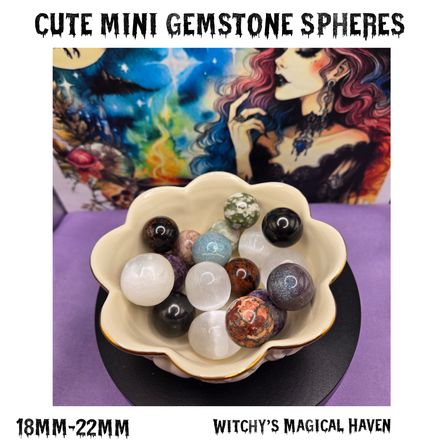 Gemstone Tumbled Polished Mini Spheres