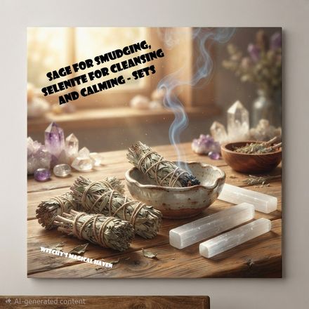 Sage Smudging Sticks and Selenite Sets
