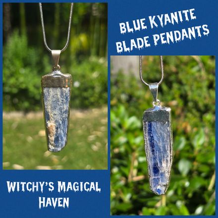 Blue Kyanite Blade Gemstone Pendant