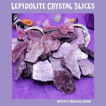 Lepidolite Crystal Slices