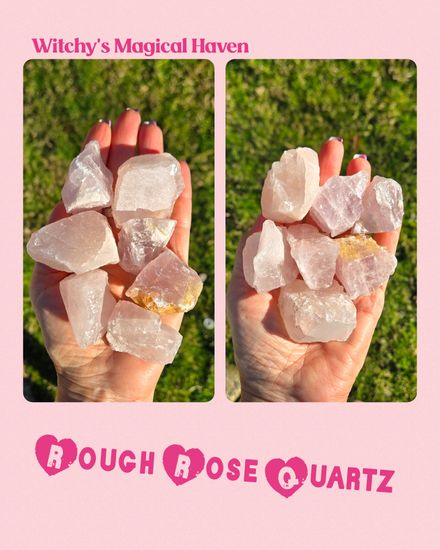 Rough Rose Quartz Crystals