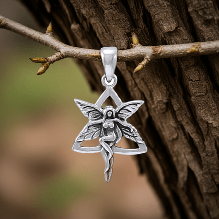 Trinity Fairy Sterling Silver Pendant