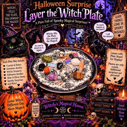 Halloween Surprise Magical Layer the Witch Plate