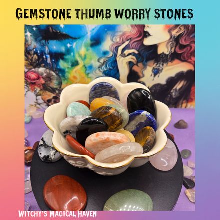 Gemstone Thumb Worry Stones