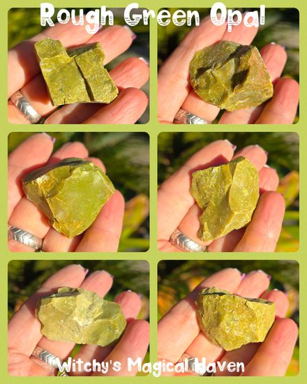 Green Opal Rough Pieces