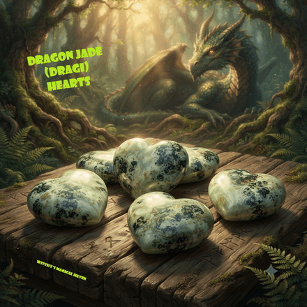Dragon Jade Gemstone Hearts