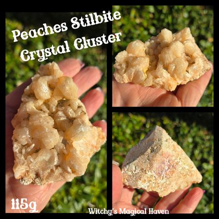 Peach Stilbite Crystal Cluster