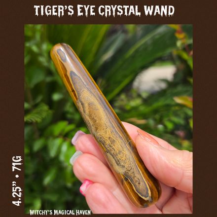 Tiger's Eye Crystal Wand