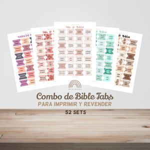 Colecciones de Pestañas para Biblia (Para reventa)