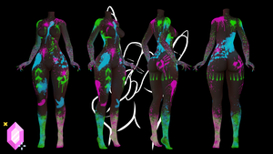 NEON SPLASH BODY TEXTURE