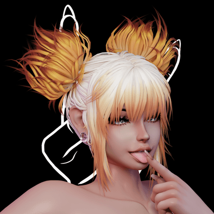 TWIN CHAOS BUNS HAIR