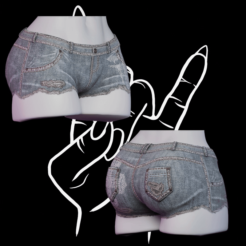 DENIM SHORTS