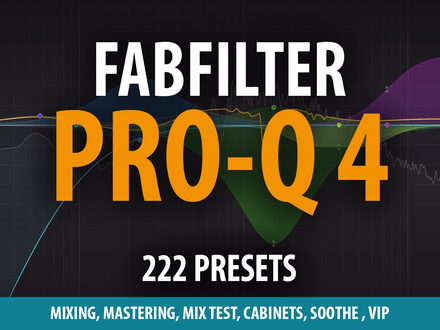 FabFilter PRO-Q 4 - 222 Presets