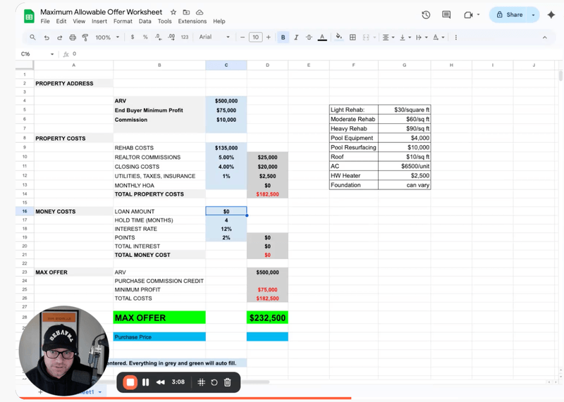 Deal or No Deal: MAO Calculator