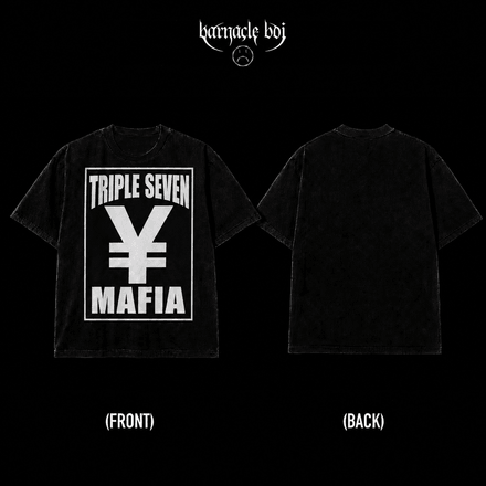 ¥EN MONE¥ // TRIPLE SEVEN MAFIA SHIRT (UNISEX) [BLACK]