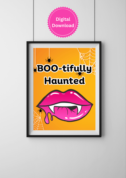 BOO-tifully Haunted - Printable Halloween Decor