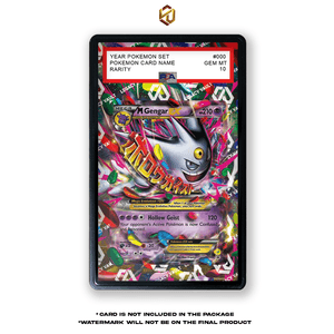 Shiny Mega Gengar EX #166 Black Star Promo - Pokemon Extended Art Display Case - Legacy Vault