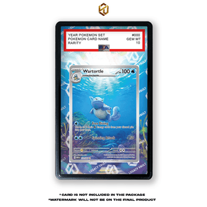 Wartortle AR 151 - Pokemon Extended Art Display Case - Legacy Vault