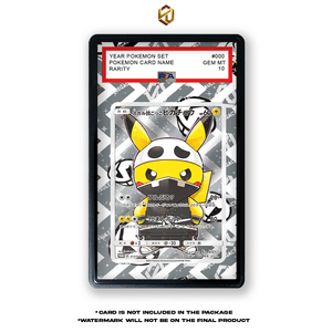 Poncho Pikachu Team Skull - Pokemon Extended Art Display Case - Legacy Vault