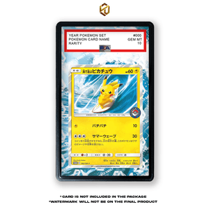 Playing In The Sea Pikachu #392/SM-Promo - Pokemon Extended Art Display Case - Legacy Vault