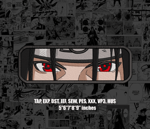 Itachi Uchiha Eyes Anime Digital Embroidery Design