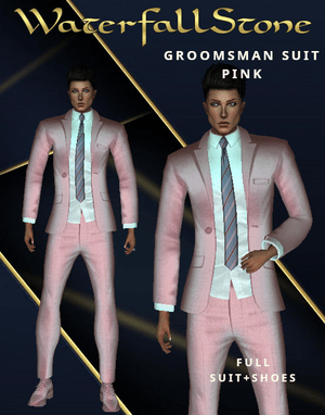Groomsman Suit Pink