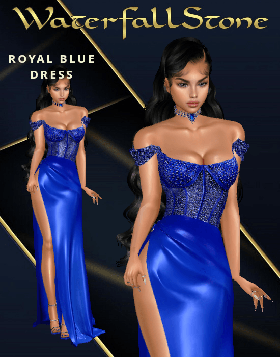 Blue floral dress (RR) main image 1