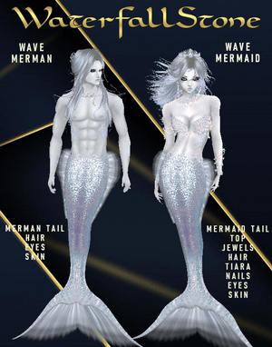 Wave Mermaid&amp;Merman