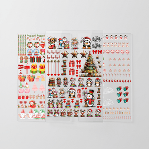 Christmas Love Pack – Cute Gnomes &amp; Cozy Winter Stickers A3 