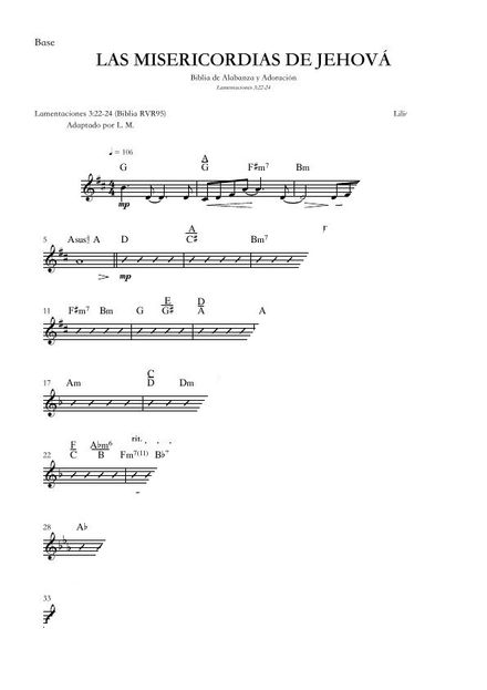 105 - LAS MISERICORDIAS DE JEHOVÁ