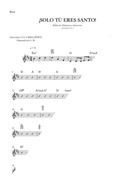 208 - ¡SOLO TÚ ERES SANTO!