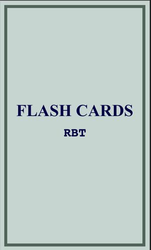  Flash cards de conductas/ descripción/ función  