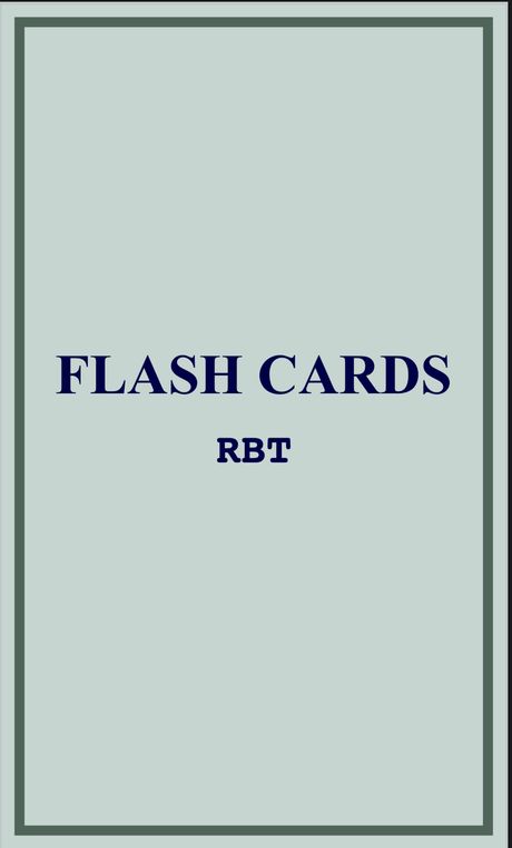  Flash cards de conductas/ descripción/ función  