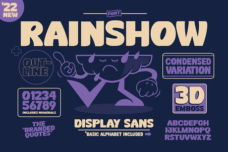 Rainshow - Display Sans + Illustrations
