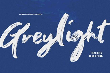 Greylight Brush Font