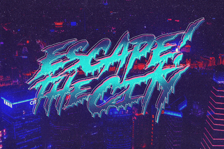 Escape! Font + Free Illustrations/Backgrounds