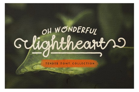 Oh Wonderful, Lightheart - Font Collection