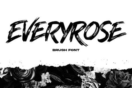 Everyrose - Brush Font