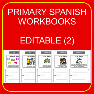Primary Spanish Workbooks - editable (2)