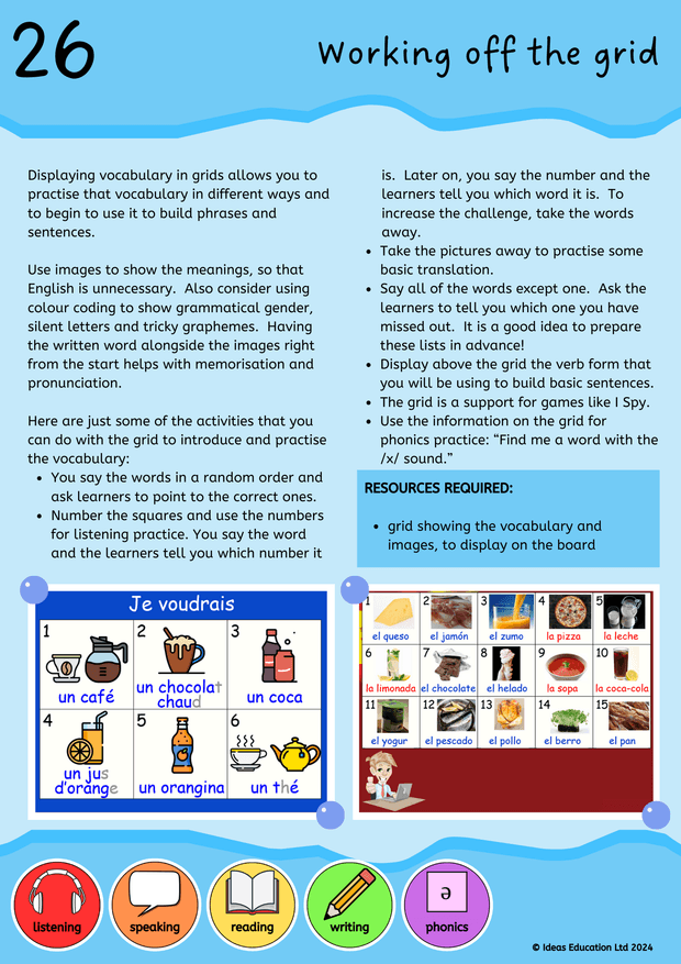 Adaptable Activities for your Language Lessons