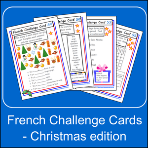 French Challenge Cards - Christmas edition