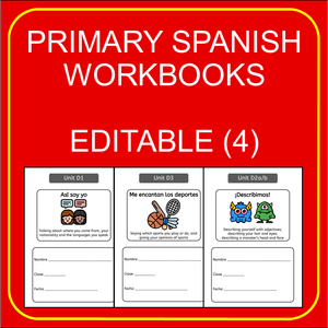 Primary Spanish workbooks - editable (4)