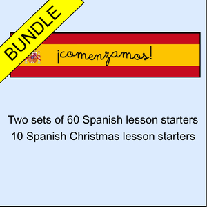 ¡comenzamos! - Spanish lesson starters - Bundle