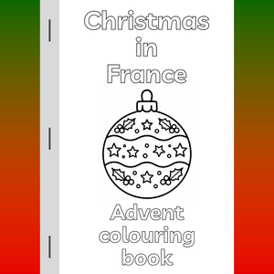Advent colouring book: France