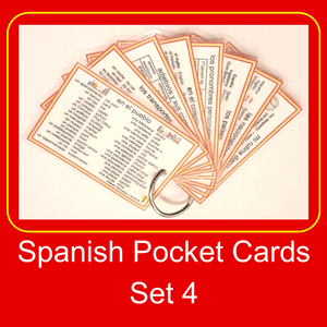Spanish Pocket Cards, set 4